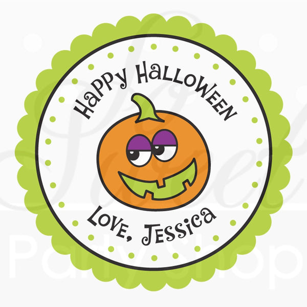 Halloween Favor Stickers, School Halloween Favors, Halloween Party Treat Bag Stickers, Trick Or Treat Stickers, Class Treat Tags - Set of 24