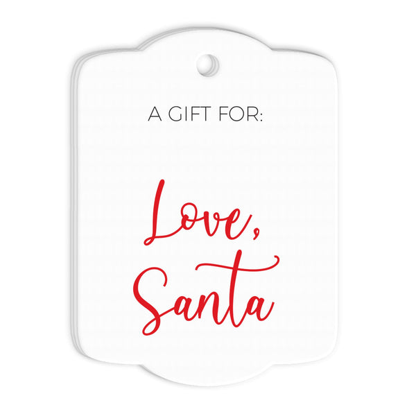 Christmas Gift Tags From Santa Merry Christmas A Gift For Hang Tags Gift Tags - Set of 24 Tags