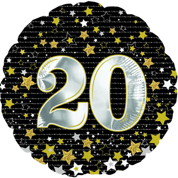 20 Balloon Birthday or Anniversary 18" Foil Mylar Balloon Helium Filled