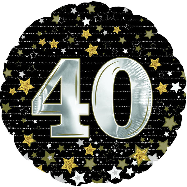40 Balloon Birthday or Anniversary 18" Foil Mylar Balloon Helium Filled