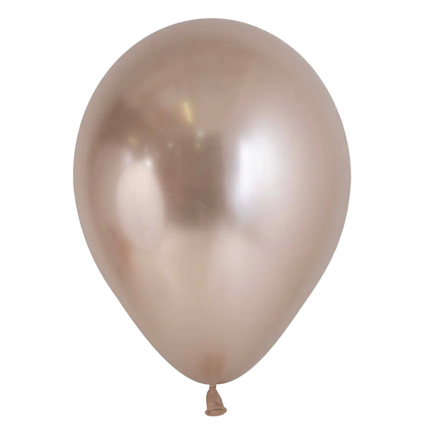 Helium filled latex single balloon with HiFloat 11" Champagne (Local Pickup Only)