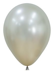 Helium filled latex single balloon with HiFloat 11" Cream Pearl (Local Pickup Only)
