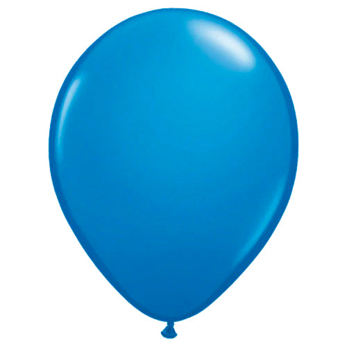 Helium filled latex single balloon with HiFloat 11" Dark Blue (Local Pickup Only)