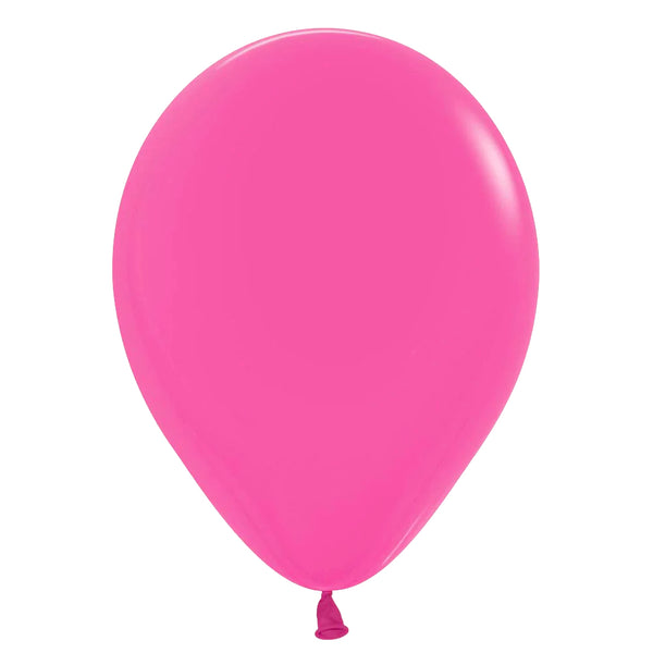 Helium filled latex single balloon with HiFloat 11" Deluxe Fuschia (Local Pickup Only)