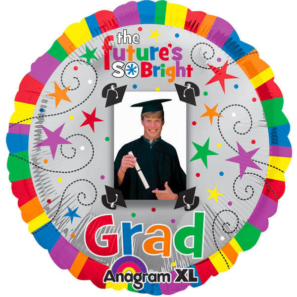 Graduation Balloon Photo Insert Graduation 30" Foil Mylar Balloon Helium Filled