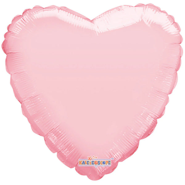 Light Pink Heart Mylar Balloon 18" Valentine's Day Balloon Helium Filled