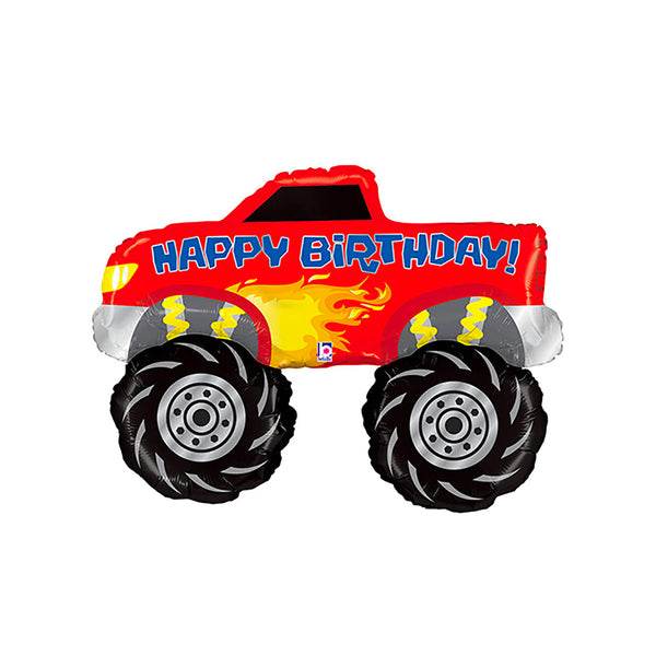 Monster Truck Birthday Balloon 40" Helium Filled