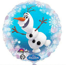 Olaf Frozen Birthday Balloon 17" Foil Mylar Balloon Helium Filled