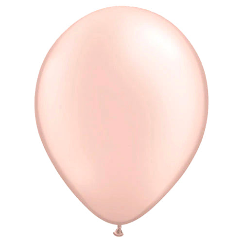 Helium filled latex single balloon with HiFloat 11" Pearl Peach (Local Pickup Only)