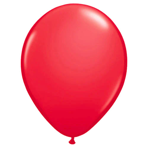 Helium filled latex single balloon with HiFloat 11" Red (Local Pickup Only)