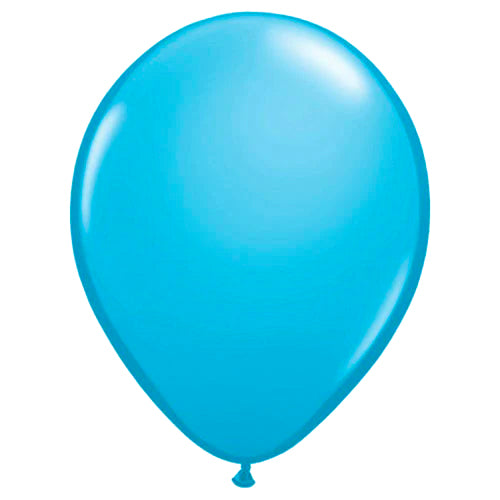 Helium filled latex single balloon with HiFloat 11" Robin's Egg Blue (Local Pickup Only)