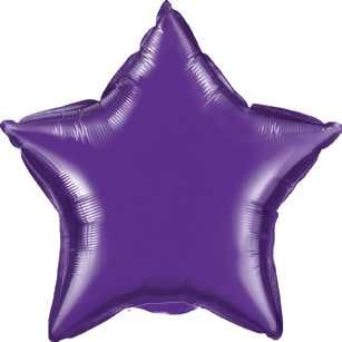 Star Balloon Purple 18" Foil Helium Filled