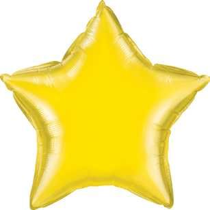 Star Balloon Yellow 18" Foil Helium Filled
