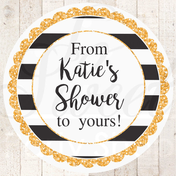 Bridal Shower Favors, Sticker Labels, Wedding Favors, Bachelorette Favors, From My Shower To Yours Favors, Thank You Stickers - Set of 24