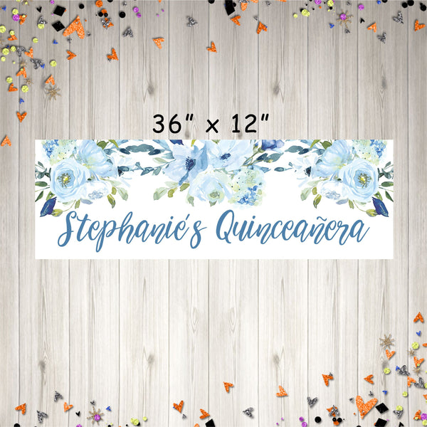 Quinceanera Banner Sweet 15 Mis Quince Anos 15th Birthday Party, Quinceañera Banner Party Decorations, Sweet 16 - Printed & Shipped