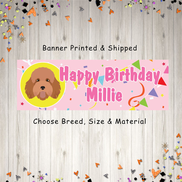 Dog Birthday Banner, Personalized Dog Birthday Party Decorations, Puppy Party Banner, Happy Bark Day, Happy Birthday Dog Banner