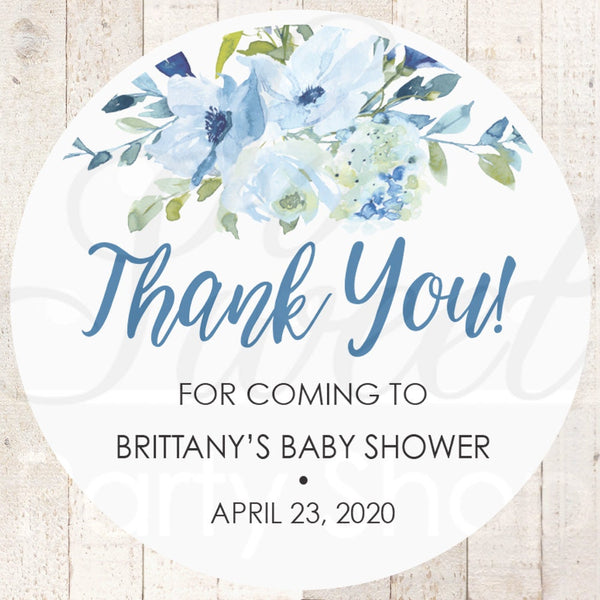 Baby Shower Favor Stickers, Boy Baby Shower Thank You Stickers Favor Tag Labels, Goodie Bag Stickers Treat Bag Stickers - Set of 24