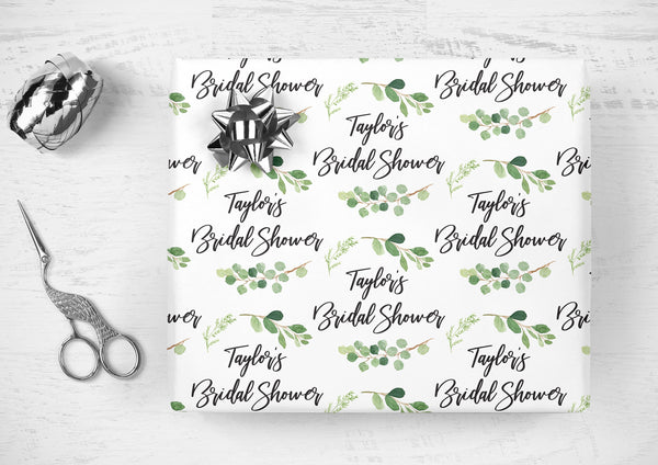 Bridal Shower Wrapping Paper Pink Blush Navy Floral, Personalized Brid – So  Sweet Party Shop