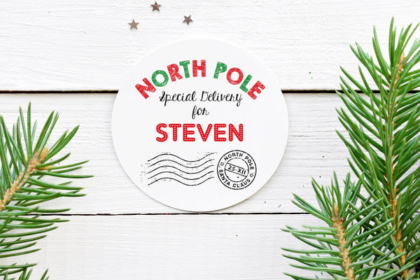 Santa Christmas Stickers Gift Tags, Christmas Labels, Happy Holidays Stickers, Envelope Seals, From Santa Christmas Packaging - Set of 24