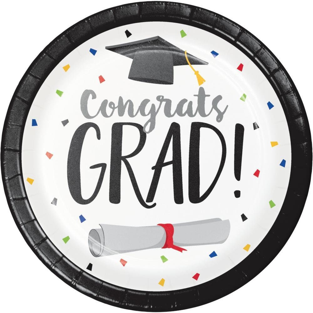 Graduation Cake Plates, Graduation Party Supplies Paper Plates, Congra ...