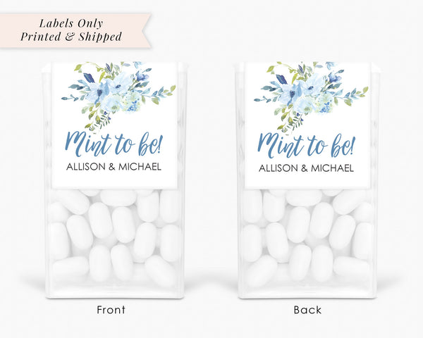 Wedding Favors Tic Tac Labels Mint To Be, Bridal Shower Favors, Mint Party Favors, Engagement Party Favors - Set of 24 Labels