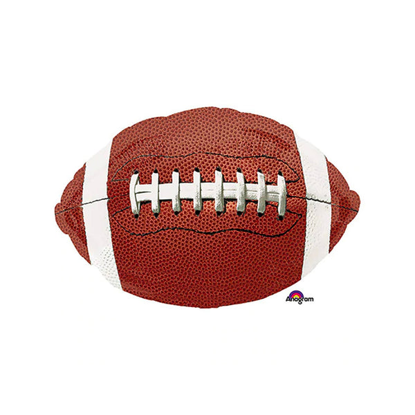 Football Balloon 18" Foil Mylar Balloon, Sports Birthday Party Balloon, Football Party Decorations, Game Day Football Balloon