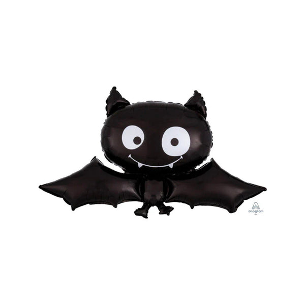 Halloween Bat Balloon Large Foil Mylar 41 inch Balloon Helium Filled