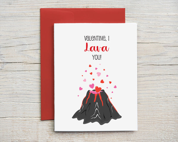 I Lava You Funny Valentine's Day Card
