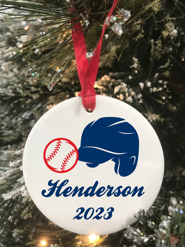 Baseball Ornament 2023 Sports Ornament Gift for Baseball Player Personalized Ornament Keepsake Christmas Gift for Baseball Coach