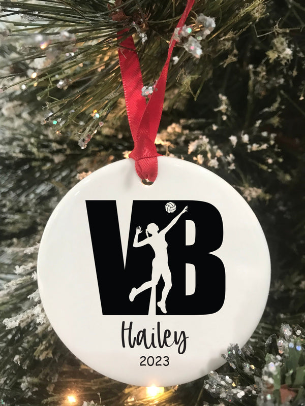 Volleyball Ornament Sports 2023 Ornament Volleyball Gift Gift for Volleyball Player Personalized Ornament Keepsake Christmas Gift